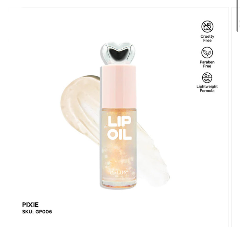 Clux Cosmetics Lip Oil Heart