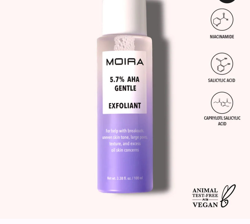 Moira Beauty 5.7% AHA Gentle Exfoliant