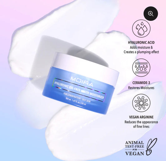 Moira Beauty Hyaluronic Oil Free Matte Moisturizer